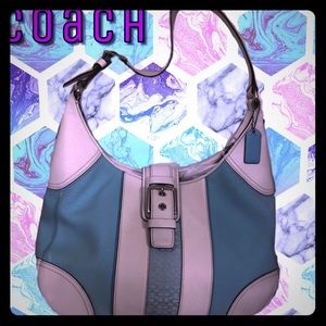 A beautiful genuine leather Coach handbag